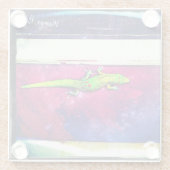 Dessous-de-verre En Verre Gecko Gold Dust Day (Dos)