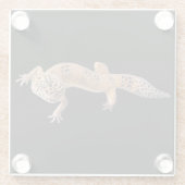 Dessous-de-verre En Verre Gecko léopard (Dos)