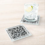 Dessous-de-verre En Verre Générateur de code QR Moderne Entreprise Promotion<br><div class="desc">Partagez n'importe quel site Web avec des dessous de verre en verre carré de code QR scannable sur mesure. Pour créer votre propre code QR à l'aide du générateur, tapez simplement l'URL du site Web dans le modèle. Tout libellé est simple à personnaliser ou à supprimer, et les couleurs et...</div>