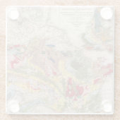 Dessous-de-verre En Verre Géologie de l'Europe (Dos)