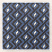 Dessous-de-verre En Verre Géométrie Abstraite moderne 4 (Devant)