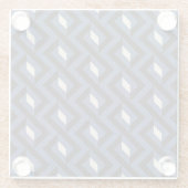 Dessous-de-verre En Verre Géométrie Abstraite moderne 4 (Dos)