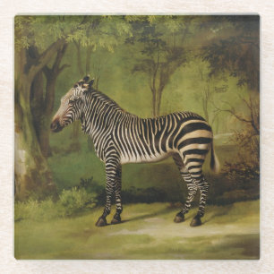 Dessous-de-verre En Verre George Stubbs A Zebra, 1763 (huile sur toile)