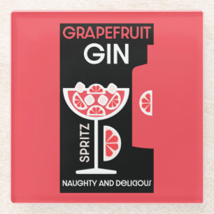 Dessous-de-verre En Verre Gin rose