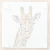 Dessous-de-verre En Verre Giraffe curieuse (Dos)