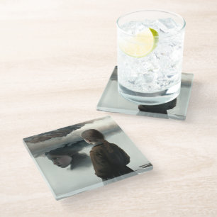 Dessous-de-verre En Verre Girl with clouds