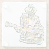 Dessous-de-verre En Verre Gitarren Blues Mann - Sentez-le (Dos)