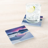 Dessous-de-verre En Verre Glace et neige | Mt. Rundle, Canada (Incliné)