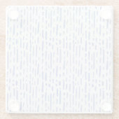 Dessous-de-verre En Verre Glass Coaster - Blue Pattern (Dos)