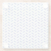 Dessous-de-verre En Verre Glass Coaster - Blue Pattern (Dos)