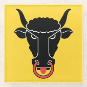 Dessous-de-verre En Verre Glass coaster with flag of Uri Canton, Switzerland (Devant)