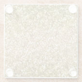 Dessous-de-verre En Verre Glitzy Sparkle Gold Parties scintillant (Dos)