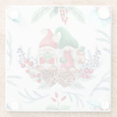 Dessous-de-verre En Verre Gnomes adorables (Dos)