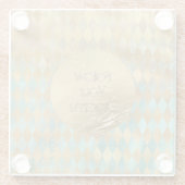 Dessous-de-verre En Verre Gold Aqua Diamonds Dream (Dos)