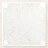 Dessous-de-verre En Verre Gold Cowhide Print Metallic (Dos)