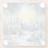 Dessous-de-verre En Verre Golden Deer (Dos)