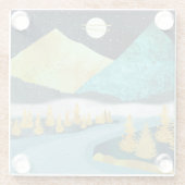 Dessous-de-verre En Verre Golden River (Dos)