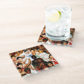 Dessous-de-verre En Verre Golden Rule (Do to other) par Norman Rockwell (Incliné)
