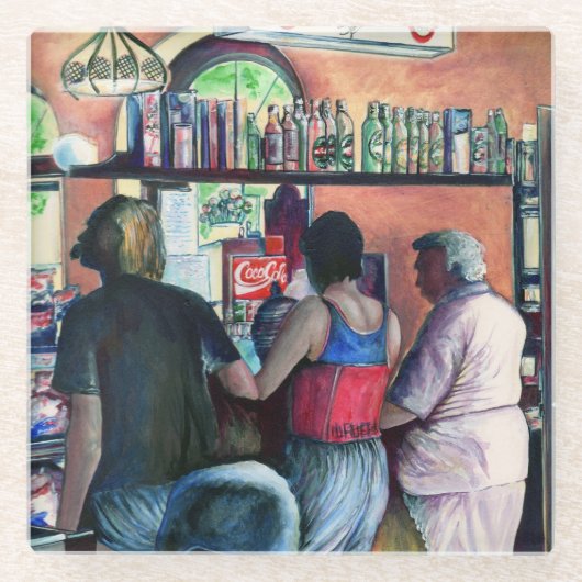 Dessous-de-verre En Verre Golf Buffe, Budapest (Devant)