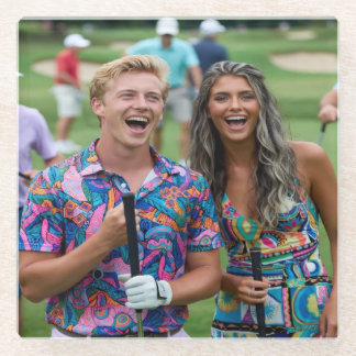 Dessous-de-verre En Verre Golf Photo Customize Personalize