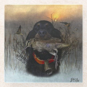 Dessous-de-verre En Verre Gordon Setter