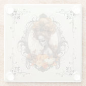 Dessous-de-verre En Verre Goth Déplaisante Citrouille (Dos)