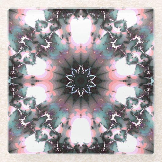 Dessous-de-verre En Verre Gothique Frozen Winter Spider Web (Devant)