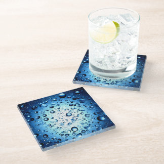 Dessous-de-verre En Verre gouttelettes d'eau