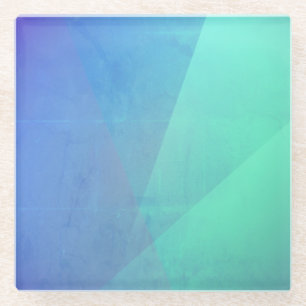 Dessous-de-verre En Verre Gradation Blue Aqua & Turquoise