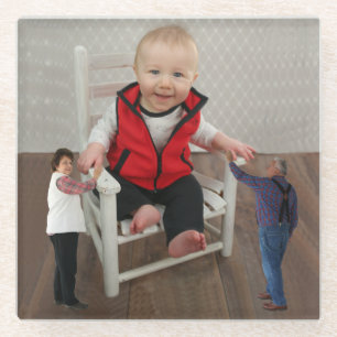 DESSOUS-DE-VERRE EN VERRE GRAHAM AVEC ANNIE SUE & NED,