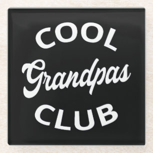Dessous-de-verre En Verre Grandpas Club cool I