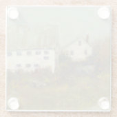 Dessous-de-verre En Verre Grange blanche (Dos)