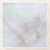 Dessous-de-verre En Verre Granit gris Brown Quartz Pierre Marbre naturel (Devant)