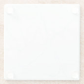 Dessous-de-verre En Verre Granit gris Brown Quartz Pierre Marbre naturel (Dos)