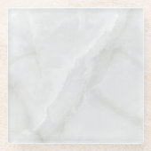 Dessous-de-verre En Verre Granit gris Brown Quartz Pierre Marbre naturel (Devant)