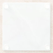 Dessous-de-verre En Verre Granit gris Brown Quartz Pierre Marbre naturel (Dos)