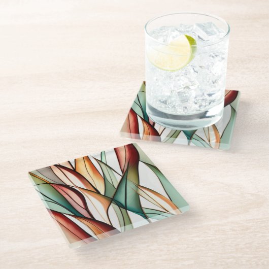 Dessous-de-verre En Verre Grass en Verre (Incliné)