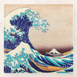 Dessous-de-verre En Verre Great Wave Off Kanagawa Vintage Japonais Impressio