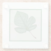 Dessous-de-verre En Verre Green leaf (Dos)