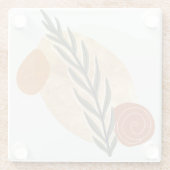 Dessous-de-verre En Verre Green Stalk Boho (Dos)