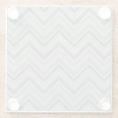 Dessous-de-verre En Verre Grey stripes zigzag (Dos)
