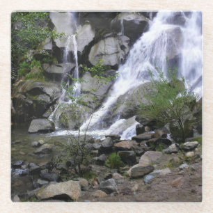 Dessous-de-verre En Verre Grizzly Falls, parc national King's Canyon, CA
