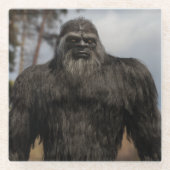 Dessous-de-verre En Verre gros pied, sasquatatch, squatching, booge, Dessous (Devant)