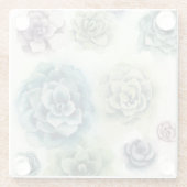 Dessous-de-verre En Verre Groupe de succulents (Dos)