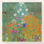 Dessous-de-verre En Verre Gustav Klimt - Jardin des fleurs<br><div class="desc">Jardin aux fleurs - Gustav Klimt en 1905-1907</div>