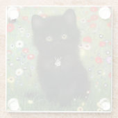 Dessous-de-verre En Verre Gustav Klimt Kitten (Dos)