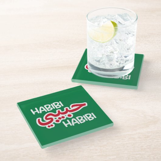 Dessous-de-verre En Verre Habibi (Incliné)