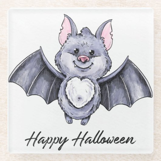 Dessous-de-verre En Verre Halloween (Devant)