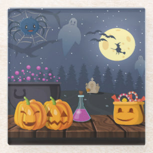 Dessous-de-verre En Verre Halloween