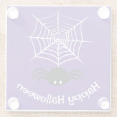 Dessous-de-verre En Verre Halloween Spider Web (Dos)